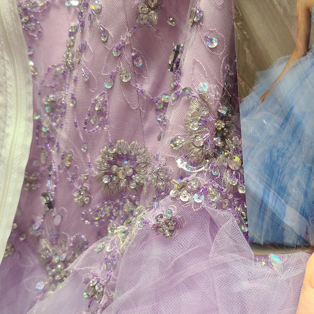 Light Purple Tulle Fairy Gown - Picture 7 of 8